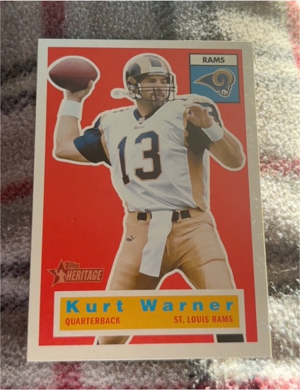 2001 Topps Heritage #43 Kurt Warner — front