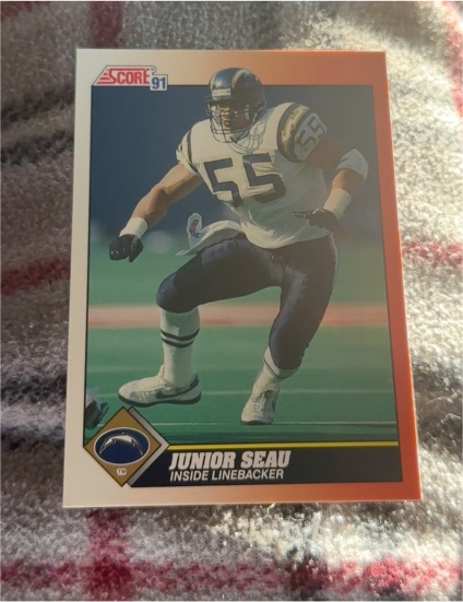 1991 Score #354 Junior Seau — front