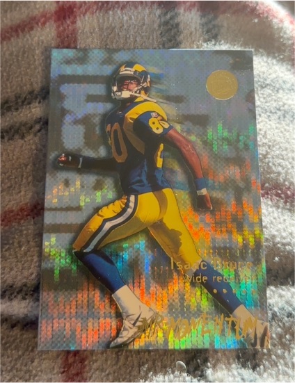 1996 Fleer Ultra #2 Isaac Bruce Mr. Momentum — front