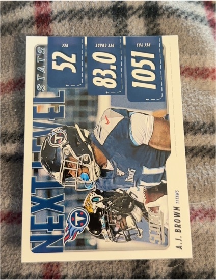 2020 Score #NLS-AB A.J. Brown Next Level Stats Tennessee Titans — front