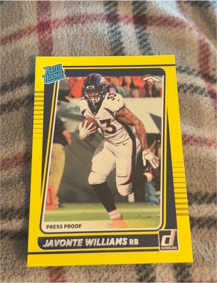 2021 Donruss #275 Javonte Williams — front