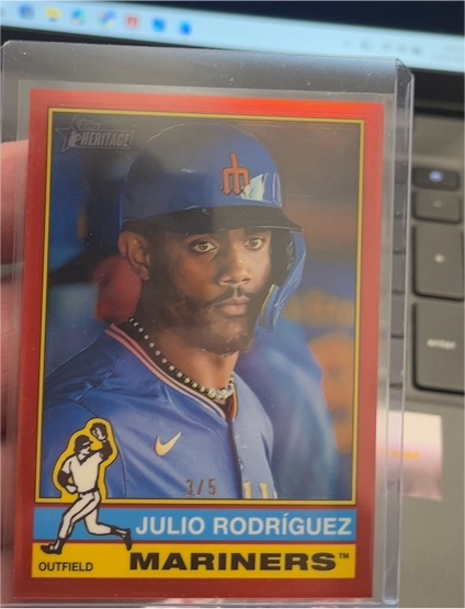 2025 Topps Heritage #369 Julio Rodríguez — front
