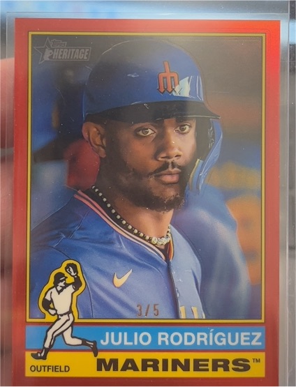 2025 Topps Heritage #369 Julio Rodríguez — front