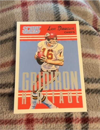 2015 Score Gridiron Heritage #13 Len Dawson — front