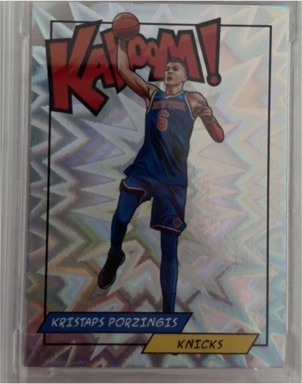 2018 Panini Kaboom! #K-KP Kristaps Porzingis — front
