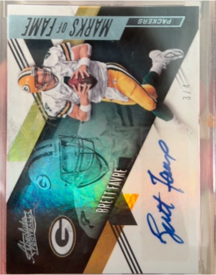 2003 Absolute Memorabilia Marks of Fame #3 Brett Favre — front