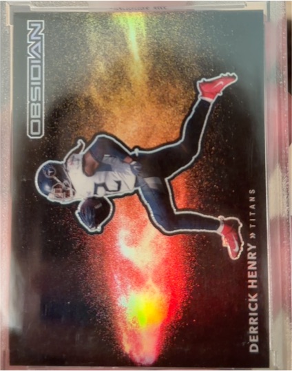 2020 Panini Obsidian Color Blast Black #CBB13 Derrick Henry — front