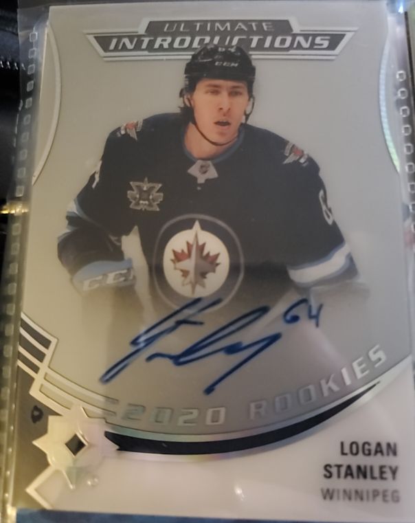 2020-21 Upper Deck Ultimate Collection Introductions #UI-51 Logan Stanley Rookie — front