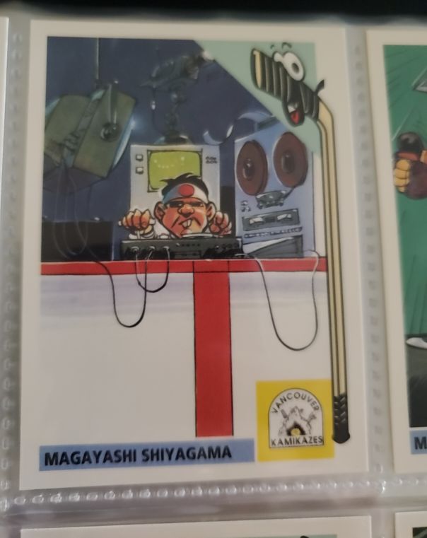 1992 Panini French Les Fous Du Hockey Freaks Magayashi Shiyagama — front