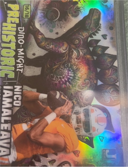 2024 Wild Card Prehistoric Dino-Might #16 Nico Iamaleava — front