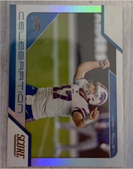 2021 Panini Score Celebration #C17 Josh Allen — front