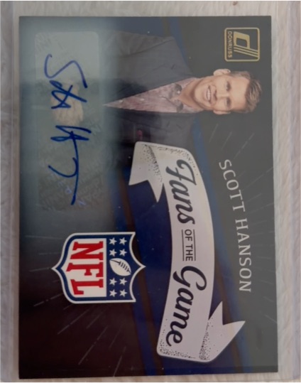 2022 Donruss Fans of the Game #FG-SH Scott Hanson — front