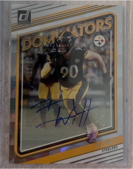2022 Donruss Dominators #D33 T.J. Watt — front