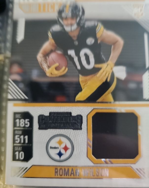 2024 Panini Contenders #RTS-RWN Roman Wilson Rookie Ticket Swatches — front