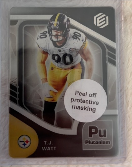 2021 Panini Elements Plutonium #90 T.J. Watt — front