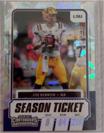 2021 Panini Contenders Draft Picks Season Ticket #18 Joe Burrow — front
