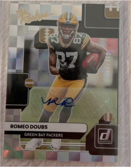 2022 Donruss The Rookies #TR-33 Romeo Doubs — front