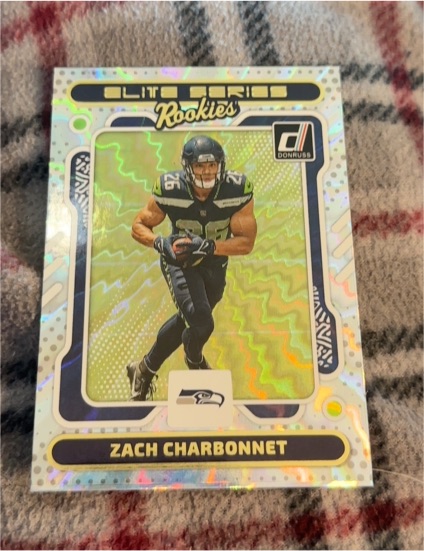 2023 Donruss Elite Series Rookies #16 Zach Charbonnet — front