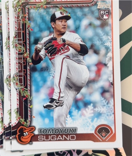2025 Topps Holiday #H137 Tomoyuki Sugano — front