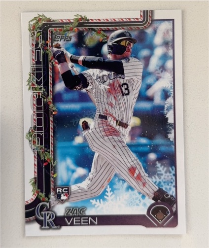 2025 Topps Holiday #H92 Zac Veen — front