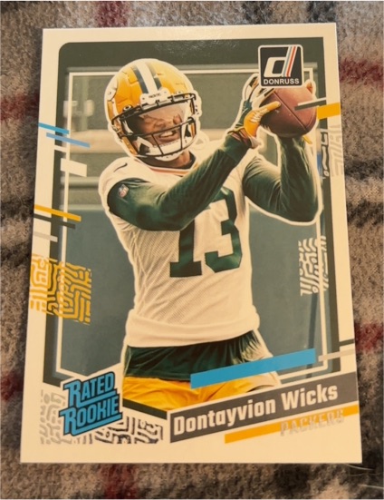 2023 Panini Donruss #333 Dontayvion Wicks — front