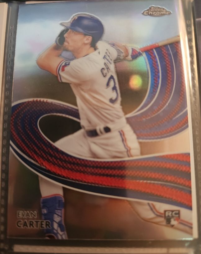 2024 Topps Chrome #S-23 Evan Carter Strokes — front