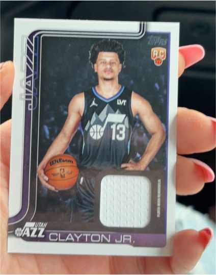 2025-26 Topps Walter Clayton Jr. Rookie Flagship Real One Relic #FRO-WC — front