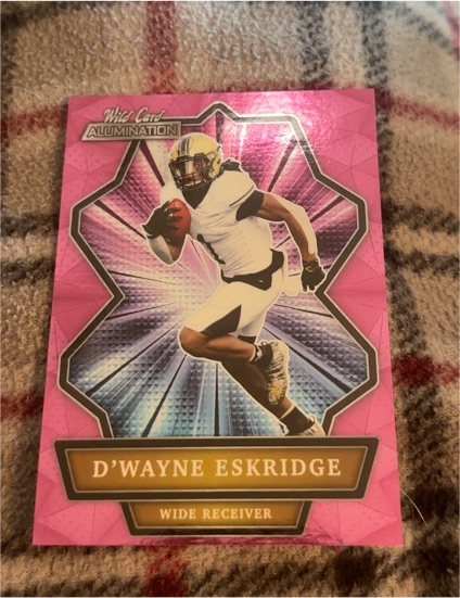 2021 Wild Card Alumination #ABC-67 D'Wayne Eskridge — front