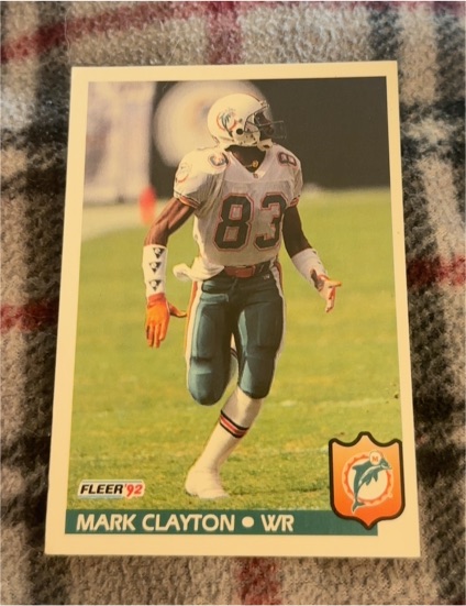 1992 Fleer #222 Mark Clayton — front