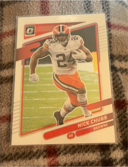 2021 Panini Donruss Optic Football #141 Nick Chubb — front