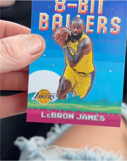 2025-26 Topps Basketball #8B-19 LeBron James 8-Bit Ballers — front