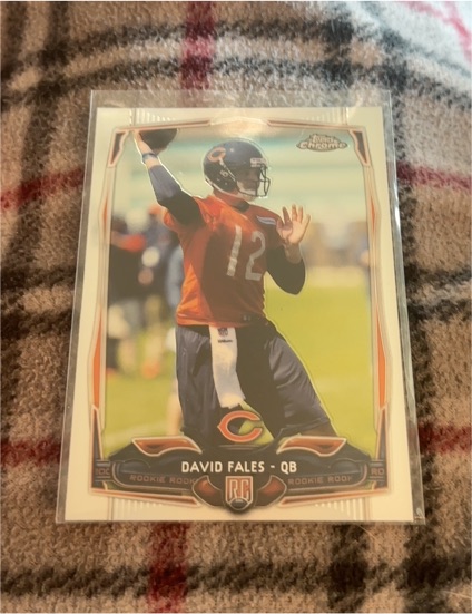 2014 Topps Chrome #385 David Fales Rookie — front