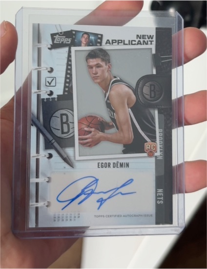 2025 Topps #NA-ED Egor Demin — front