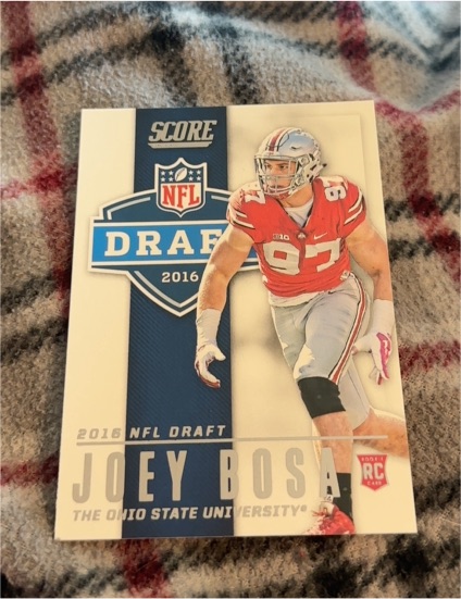 2016 Score NFL Draft #9 Joey Bosa — front