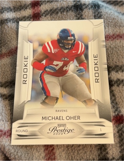 2009 Playoff Prestige #1 Michael Oher — front