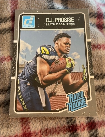 2016 Donruss #354 C.J. Prosise Rated Rookie — front