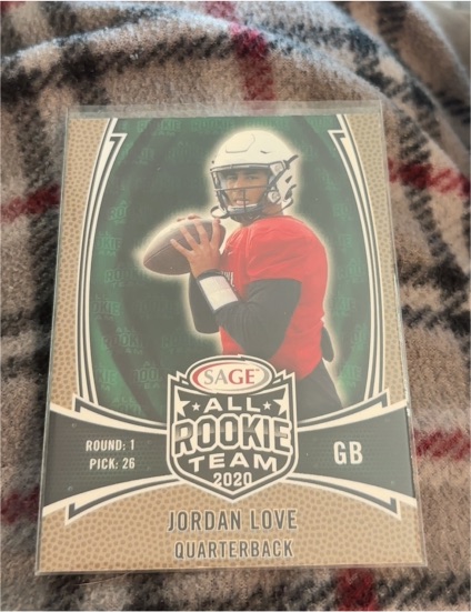2020 SAGE All Rookie Team #RT-3 Jordan Love — front