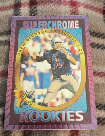 1993 Wild Card Superchrome Rookies #34 Drew Bledsoe — front