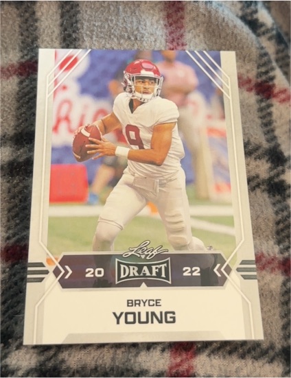 2022 Leaf Draft #02 Bryce Young — front