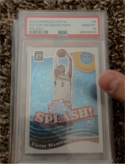2023 Donruss Optic #6 Victor Wembanyama Splash — front