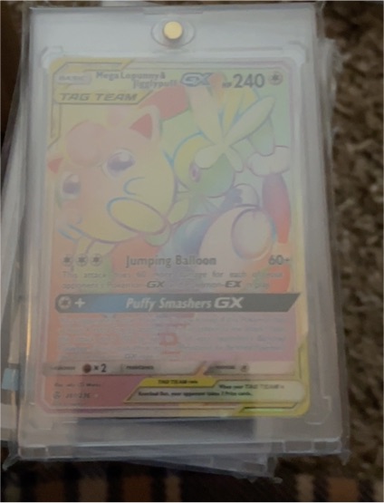 2019 Pokémon TCG Mega Lopunny & Jigglypuff GX #261 Cosmic Eclipse — front