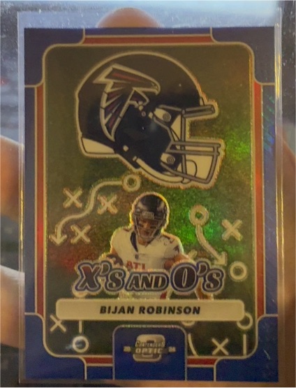 2024 Panini Contenders Optic X's and O's Bijan Robinson — front