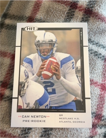 2011 Sage Hit Pre-Rookie #PR1 Cam Newton — front