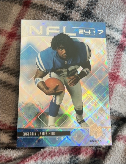 1999 Upper Deck HoloGrFX 24/7 #N11 Edgerrin James — front