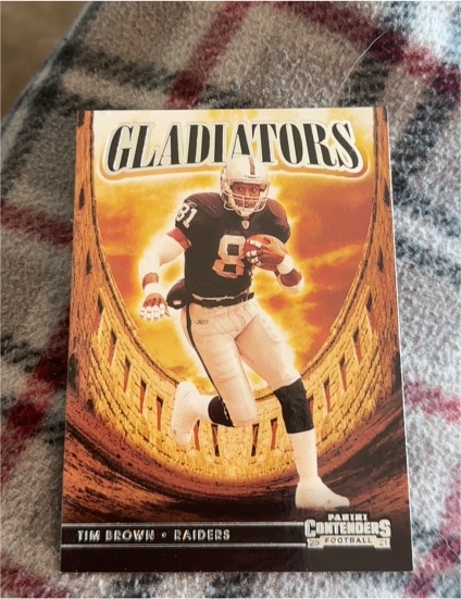 2021 Panini Contenders Gladiators #GLD-TBR Tim Brown — front