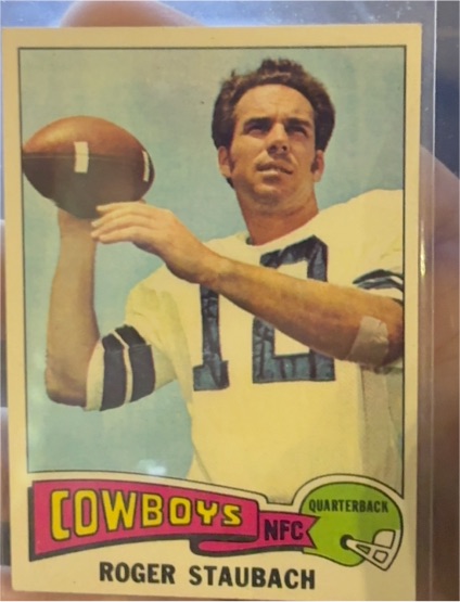 1975 Topps #145 Roger Staubach — front