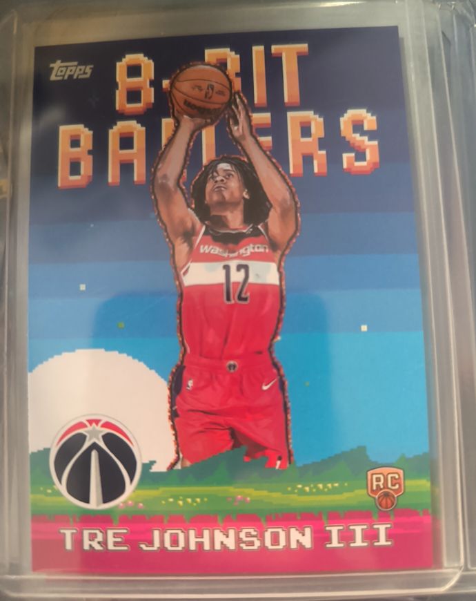 2025-26 Topps #8B-36 Tre Johnson III 8-Bit Ballers — front