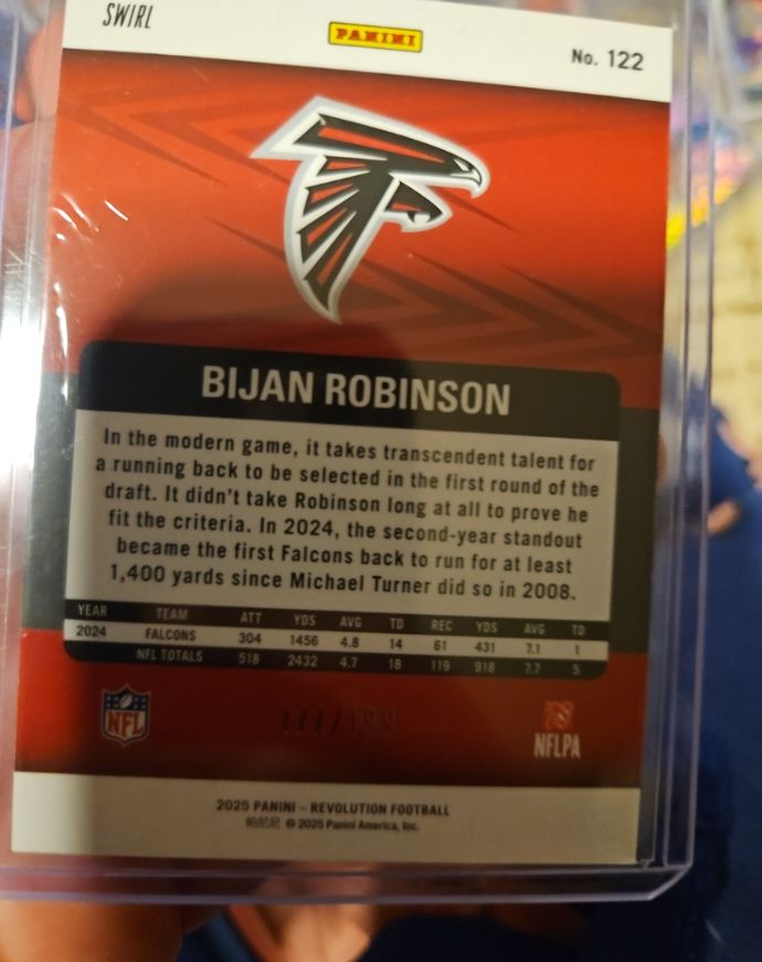 2025 Panini Revolution #122 Bijan Robinson — front
