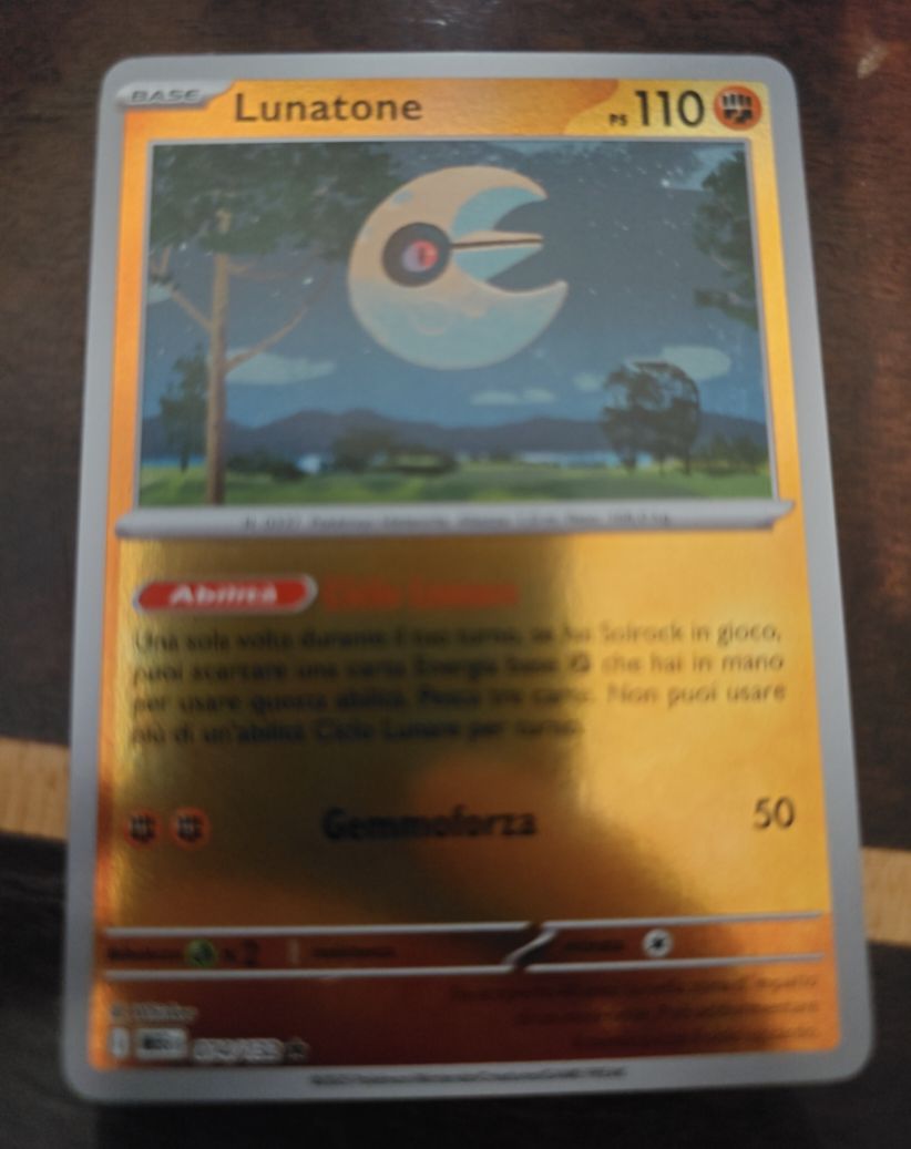2023 Pokémon Mega Evolution #074 Lunatone — front