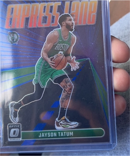 2023-24 Panini Donruss Optic #12 Jayson Tatum Express Lane — front